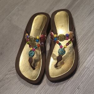 Colorful Beaded Women's Sandals